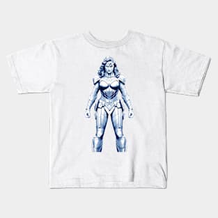 Gal Gadot Comic style anime design by ironpalette Kids T-Shirt